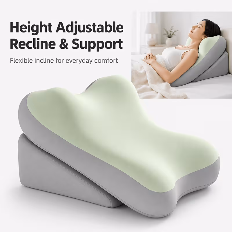 Adjustable Cooling Backrest Wedge Pillow